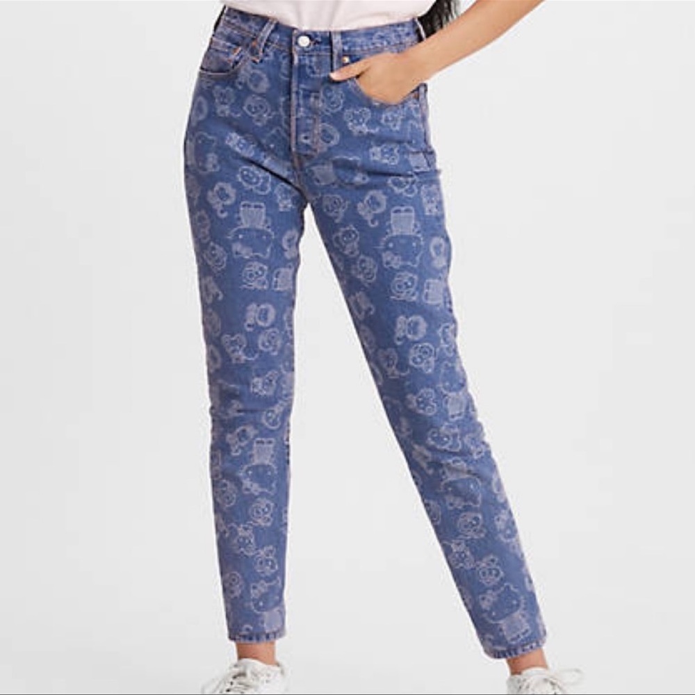 Levi’s x Hello Kitty high rise skinny jeans